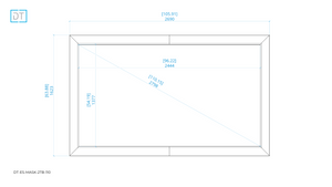 Mask2TB - Top and Bottom Masking Projection Screen - 1.78:1 Aspect