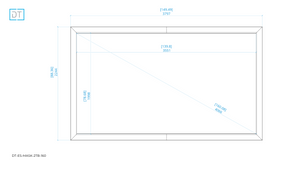 Mask2TB - Top and Bottom Masking Projection Screen - 1.78:1 Aspect