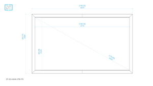 Mask2TB - Top and Bottom Masking Projection Screen - 1.78:1 Aspect