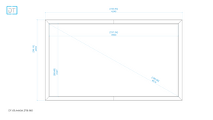 Mask2TB - Top and Bottom Masking Projection Screen - 1.78:1 Aspect