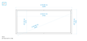 Outline Fixed Projection Screen - 2.4:1 Aspect