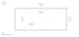 Outline Fixed Projection Screen - 2.4:1 Aspect