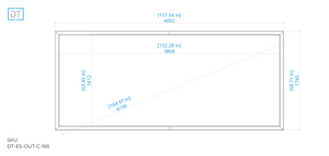 Outline Fixed Projection Screen - 2.4:1 Aspect