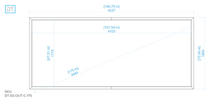 Outline Fixed Projection Screen - 2.4:1 Aspect