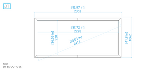 Outline Fixed Projection Screen - 2.4:1 Aspect