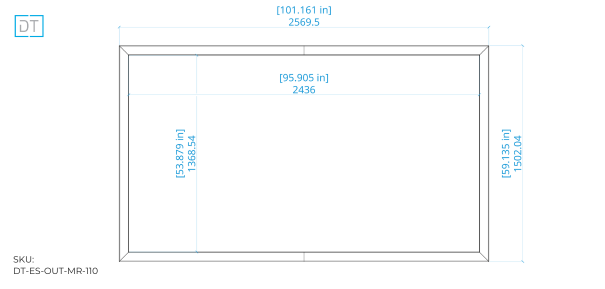 Outline Fixed Projection Screen - 16:9 Aspect