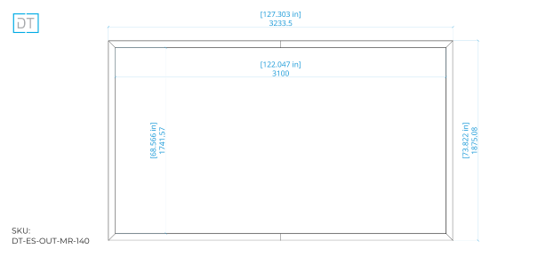 Outline Fixed Projection Screen - 16:9 Aspect